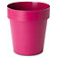 Blooma Nurgul Pink Plastic Round Plant pot (Dia)20cm