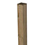 Blooma Pin Unslotted Square Wooden Fence post (H)1.8m (W)90mm