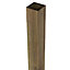 Blooma Pin Unslotted Square Wooden Fence post (H)2.4m (W)90mm