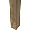 Blooma Pin Unslotted Square Wooden Fence post (H)2.4m (W)90mm