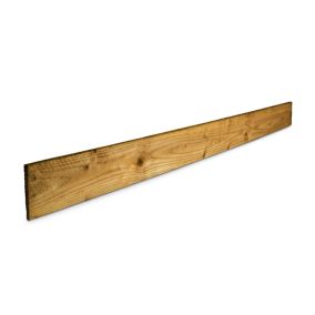 Blooma Pressure treated Timber Feather edge Fence board (L)1.8m (W)100mm (T)11mm, Pack of 10