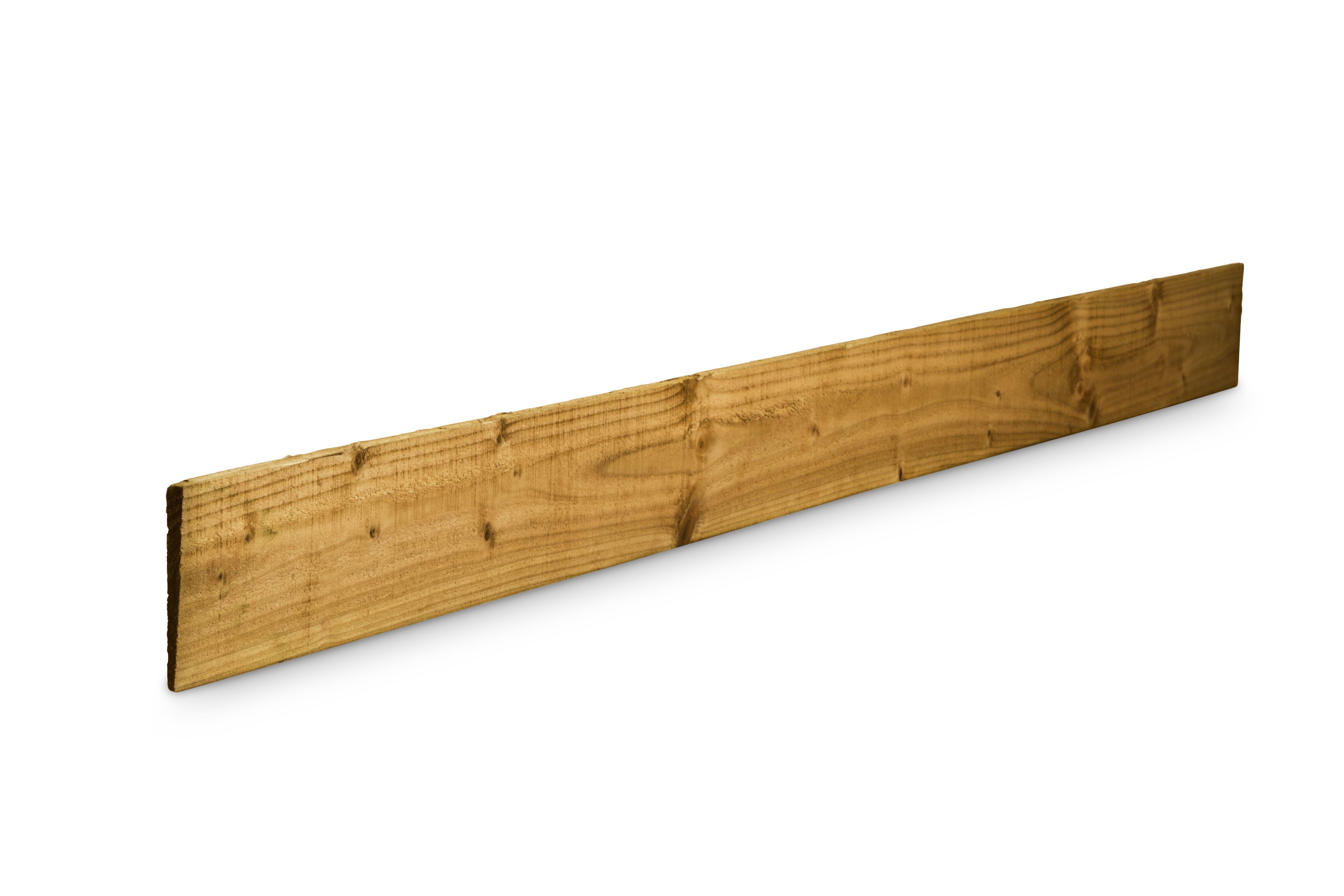 Blooma Pressure treated Timber Feather edge Fence board (L)1.8m (W)125mm (T)11mm, Pack of 8