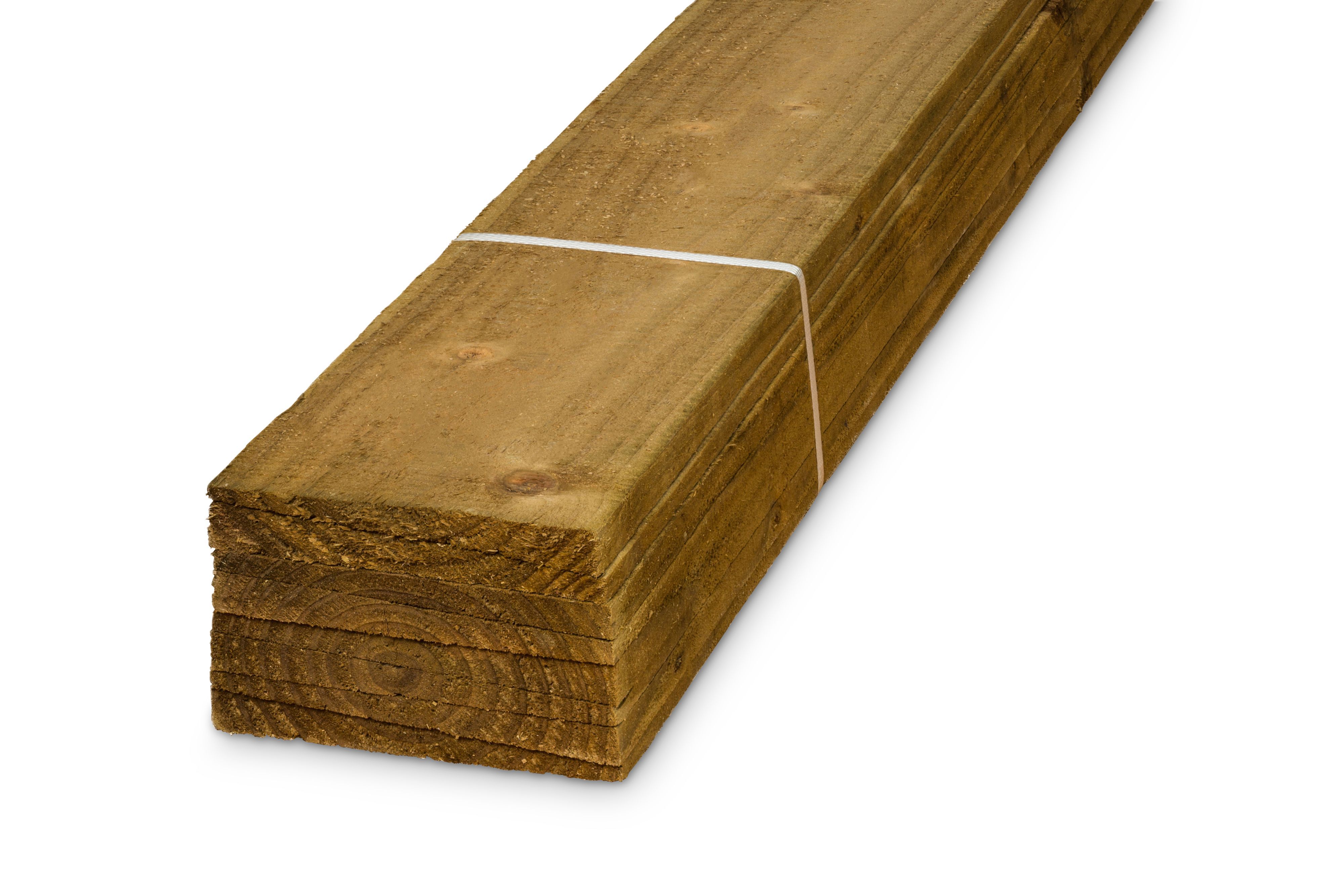 Blooma Pressure treated Timber Feather edge Fence board (L)1.8m (W)125mm (T)11mm, Pack of 8