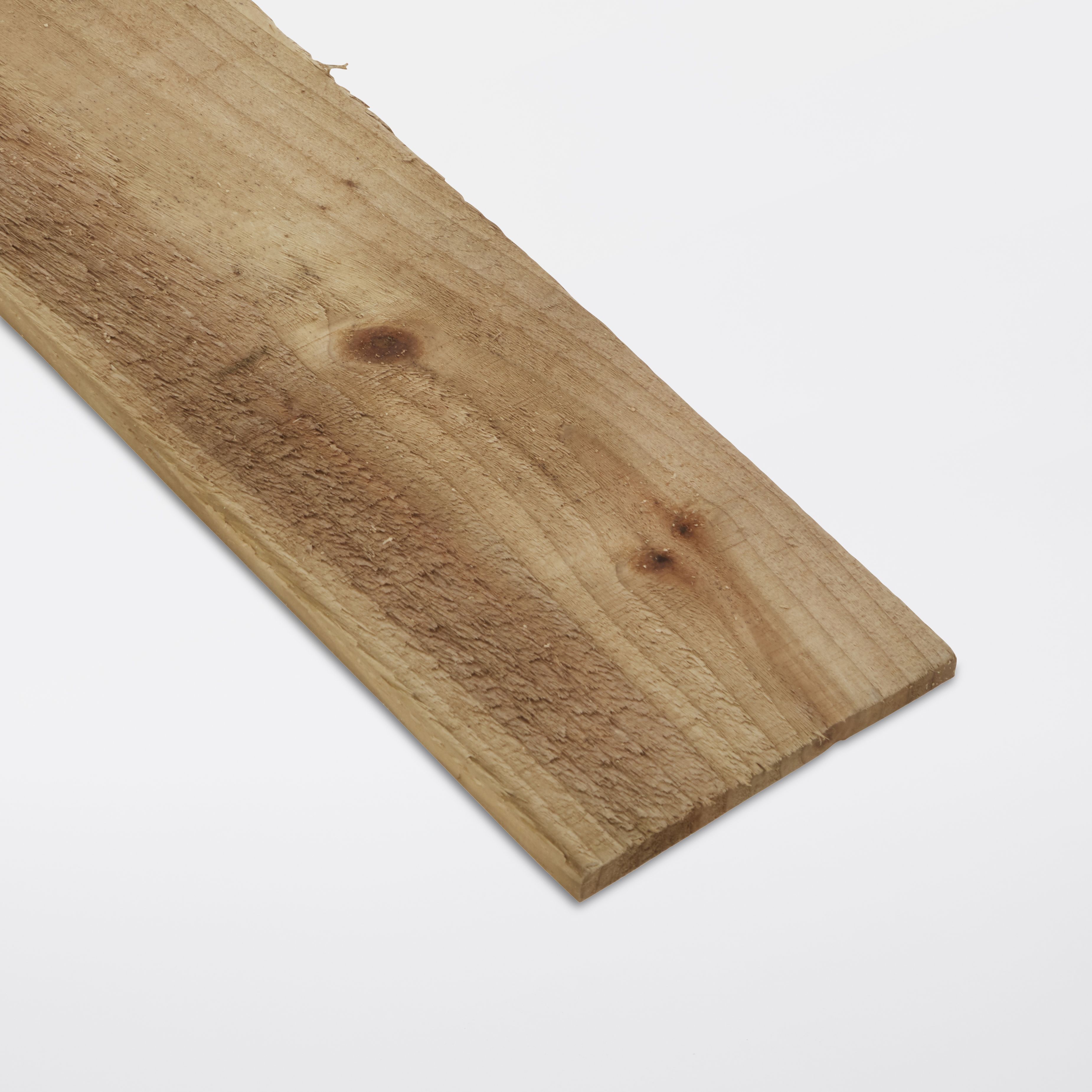 Blooma Pressure treated Timber Feather edge Fence board (L)1.8m (W)125mm (T)11mm, Pack of 8