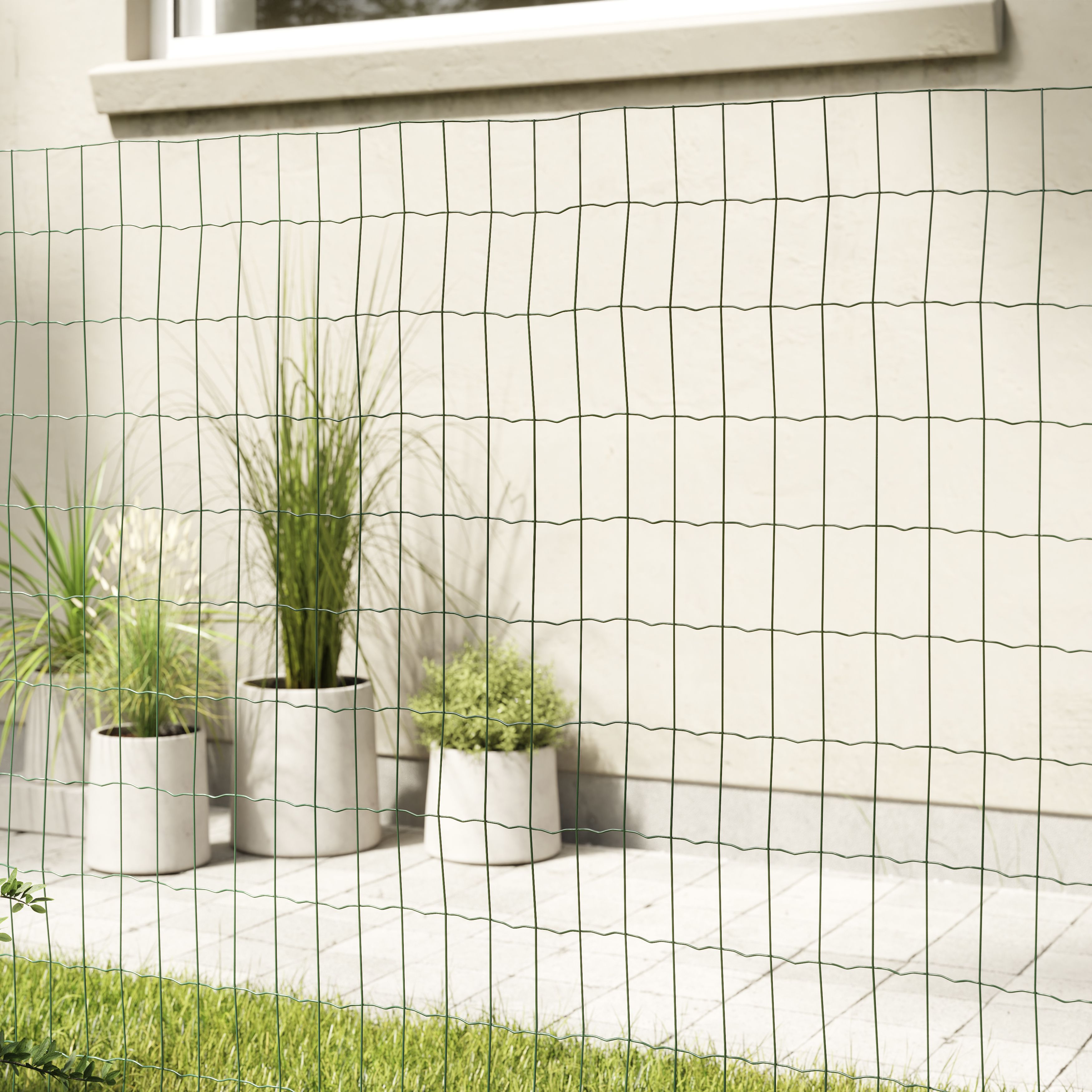Blooma PVC-coated Steel Wire mesh roll, (L)10m (H)0.6m