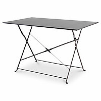 Blooma Saba Anthracite Metal Foldable 4 seater Table