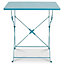 Blooma Saba Biscay blue Metal 2 seater Table & chair set