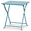 Blooma Saba Blue Metal Foldable Table