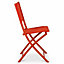 Blooma Saba Vermillion Metal 2 seater Table & chair set