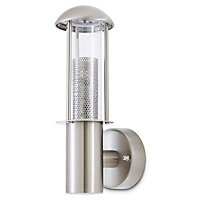 Blooma Saxman Silver effect Mains-powered Halogen Outdoor Wall light