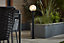 Blooma Sherbrooke Black Mains-powered 1 lamp Halogen Post lantern (H)1000mm