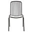 Blooma Silene Grey Metal 2 seater Table & chair set