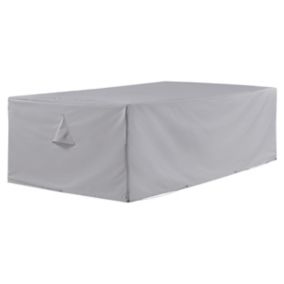 Blooma Small Grey Rectangular Table cover 190cm(L) 60cm(H) 110cm(W)