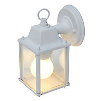 Blooma Sollies White Mains-powered Outdoor Wall light