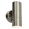 Blooma Somnus Stainless steel effect Mains-powered LED Outdoor Wall light