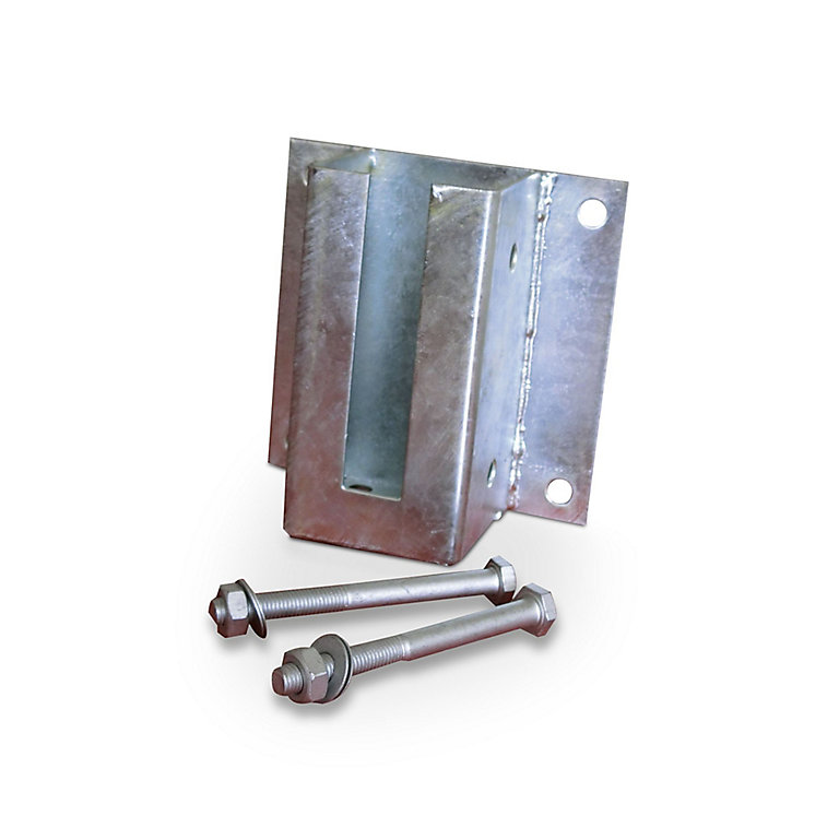 Blooma Steel Post wall starting support (L)70mm (W)70mm Tradepoint