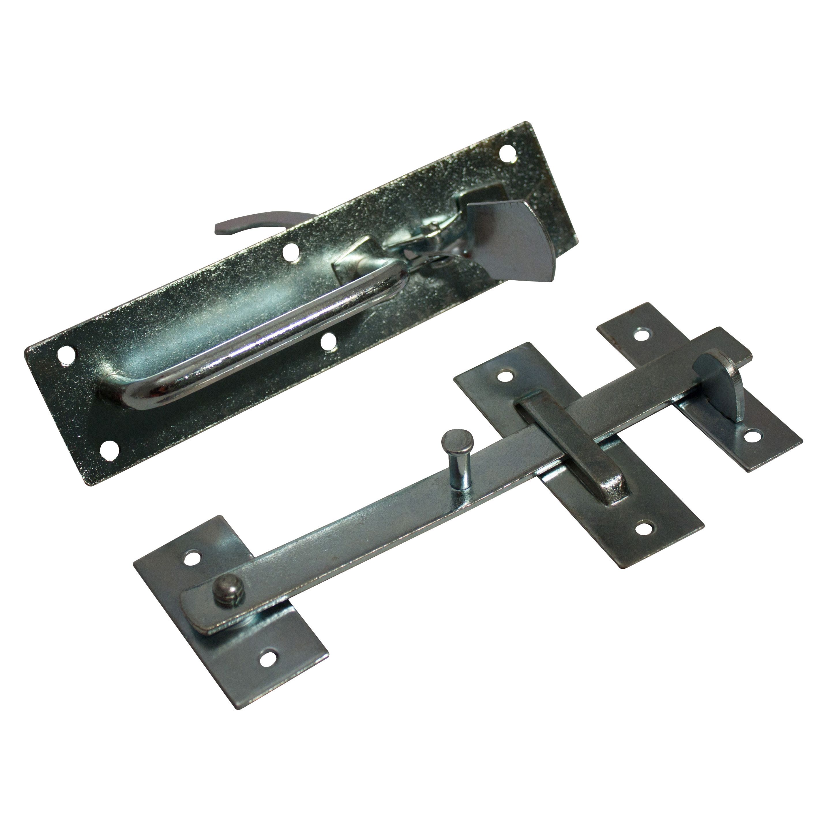 Blooma Suffolk Zinc-plated Steel Gate latch, (L)45mm