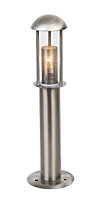 Blooma Tellumo Stainless steel effect Mains-powered 1 lamp Outdoor Post light (H)400mm