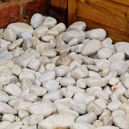 Blooma White 40-60mm Stone Rounded pebble, 22.5kg Bag