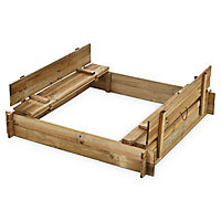 Blooma Wood Square Sand pit bench