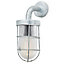 Blooma Yorkton Gloss Grey Mains-powered Halogen Outdoor Cage Wall light
