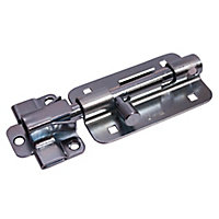Blooma Zinc-plated Steel Barrel Door bolt (L)127mm (W)71mm