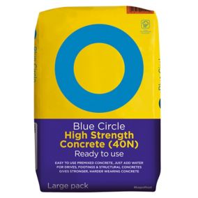 Blue Circle High strength Concrete, 20kg Bag - Ready mixed