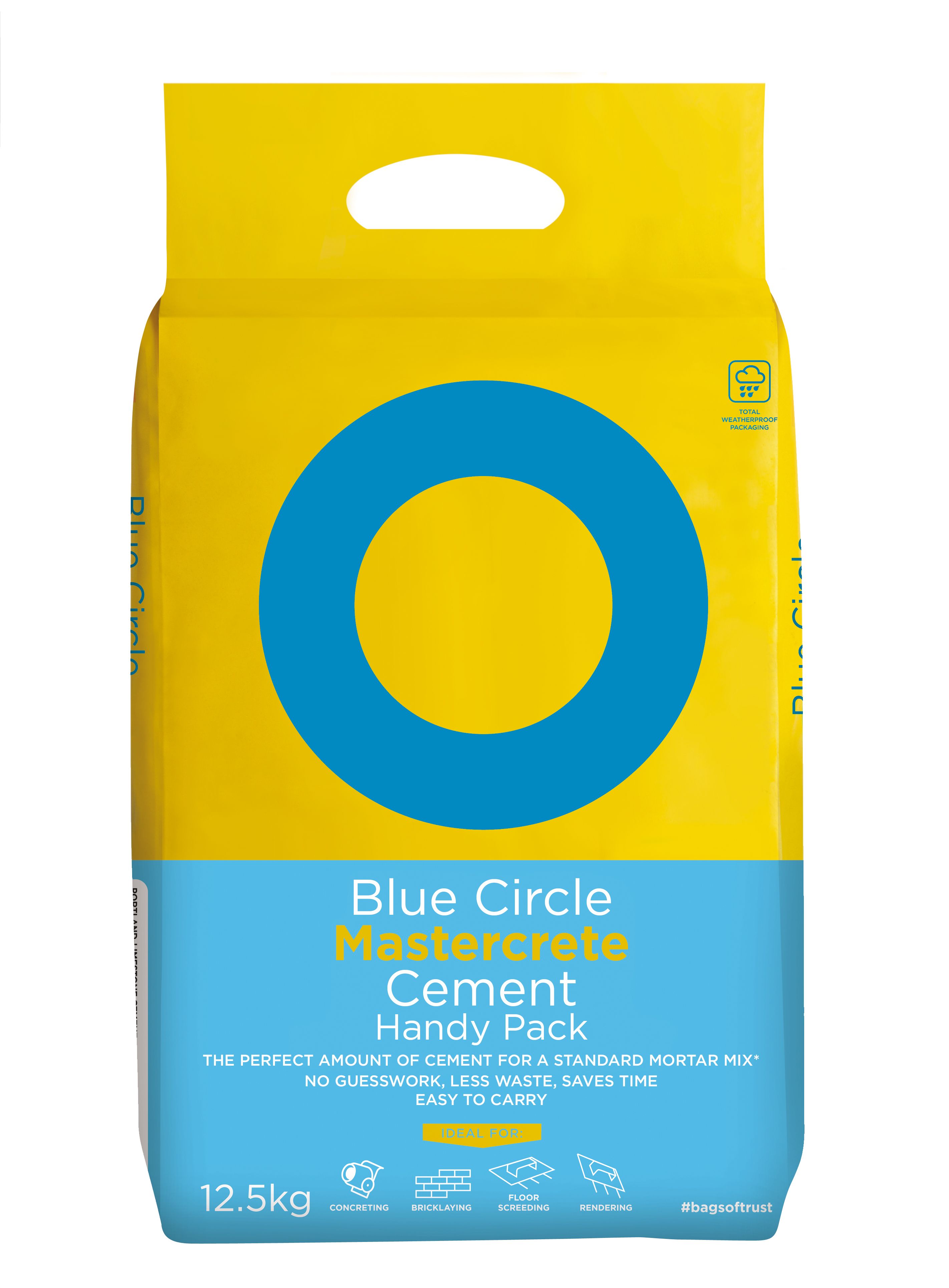 Product image for Blue Circle Mastercrete Cement, 12.5kg Handy bag