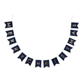 Blue Flag Christmas Bunting, (L)2m