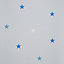 Blue Starlight Silver effect Smooth Wallpaper