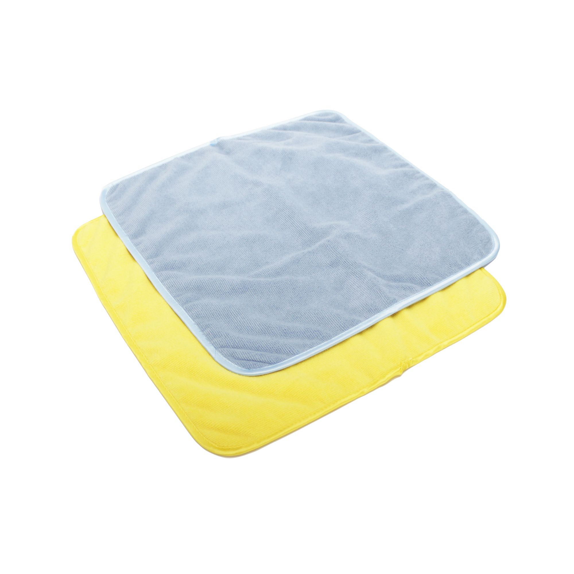 Blue & Yellow Microfibre Multi-room Multi-purpose Cleaning cloth, Pack of 2