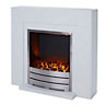 Blyss Beccles White Electric Fire suite