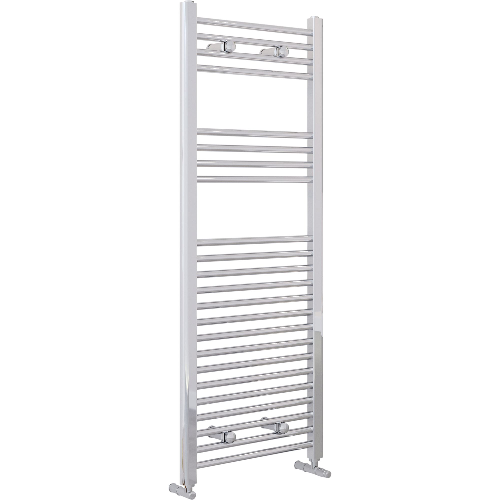 Blyss Chrome effect Flat Towel warmer (W)450mm x (H)1200mm