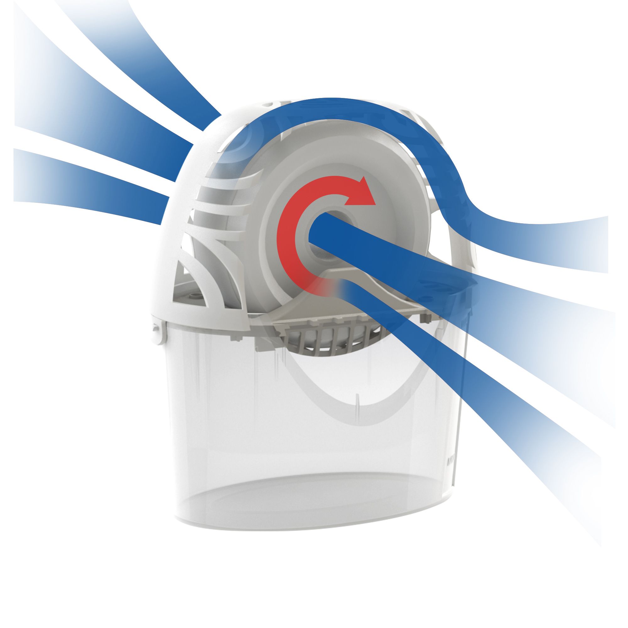 Blyss Curve Bright white & translucent Moisture trap