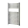Blyss Electric Chrome effect Curved Towel warmer (W)400mm x (H)700mm