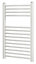 Blyss Electric White Curved Towel warmer (W)400mm x (H)700mm