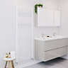 Blyss Electric White Curved Towel warmer (W)600mm x (H)1600mm