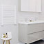 Blyss Wolfsbane Electric White Towel warmer (W)500mm x (H)600mm