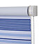 Boreas Corded Blue Striped Blackout Roller Blind (W)160cm (L)195cm