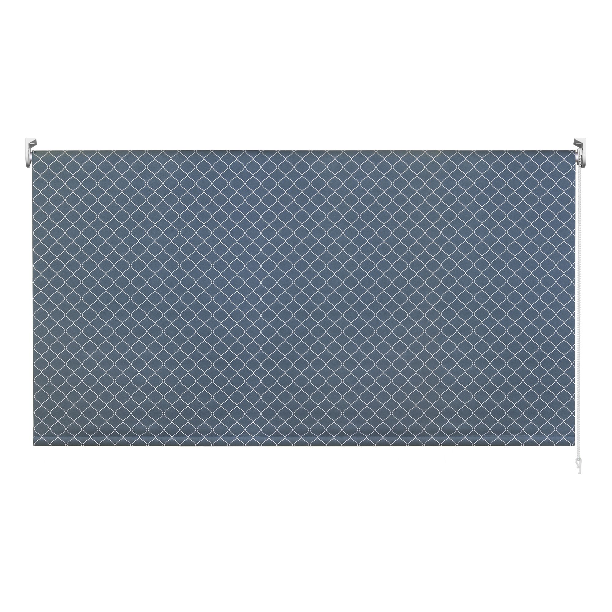 Boreas Corded Dark blue Diamond Blackout Roller blind (W)180cm (L)180cm