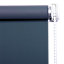 Boreas Corded Dark blue Plain Blackout Roller blind (W)120cm (L)180cm