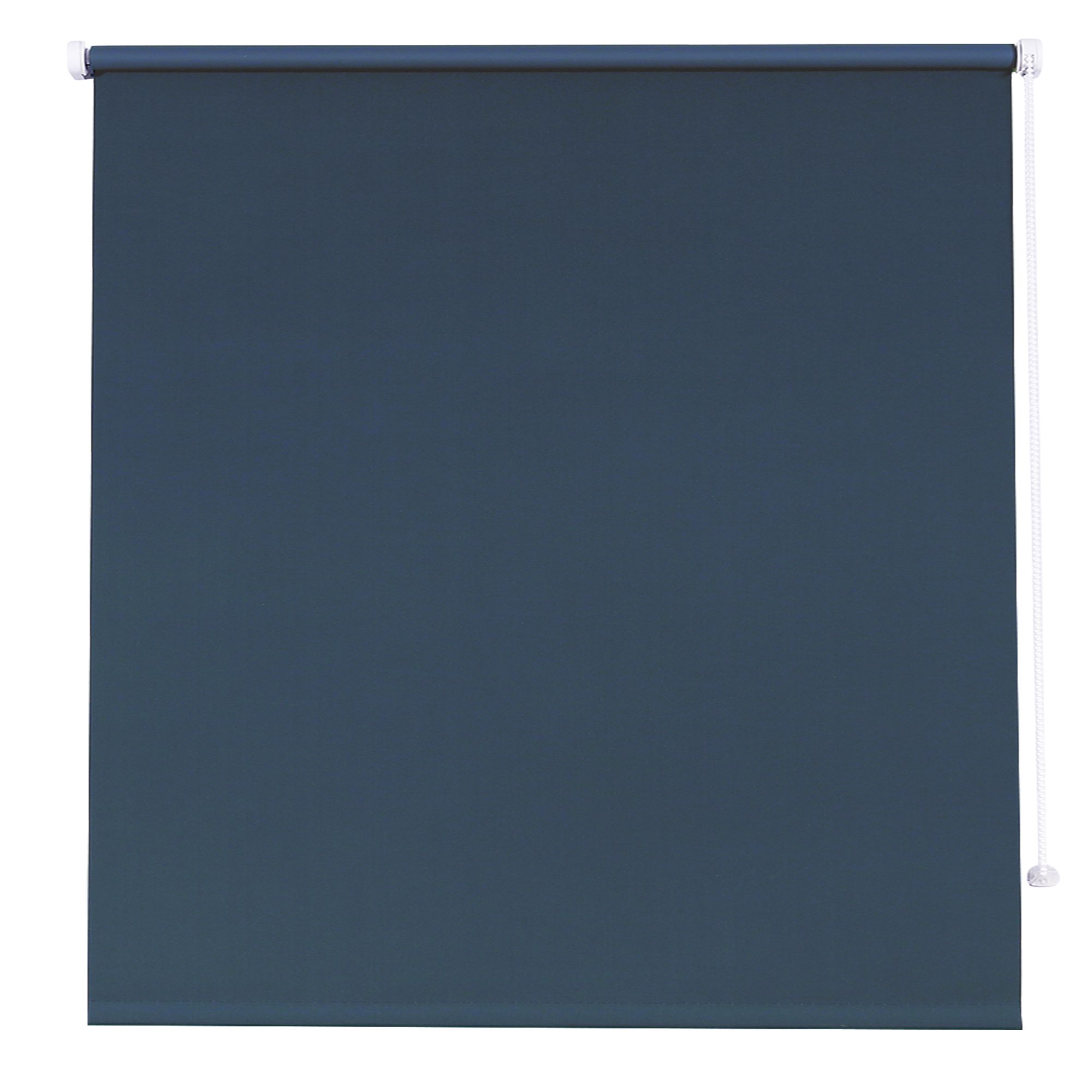 Boreas Corded Dark blue Plain Blackout Roller blind (W)160cm (L)180cm