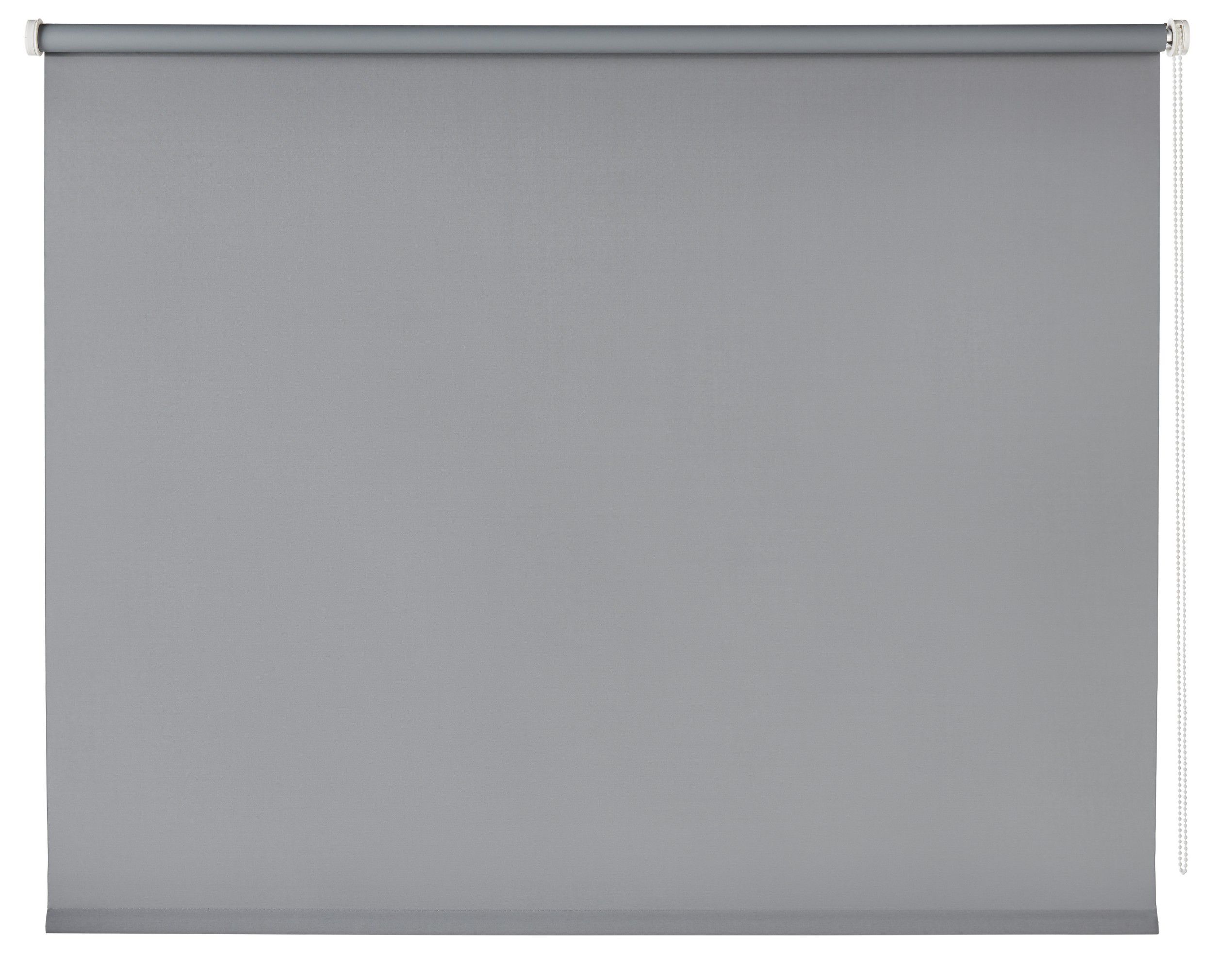Boreas Corded Grey Plain Blackout Roller blind (W)120cm (L)180cm