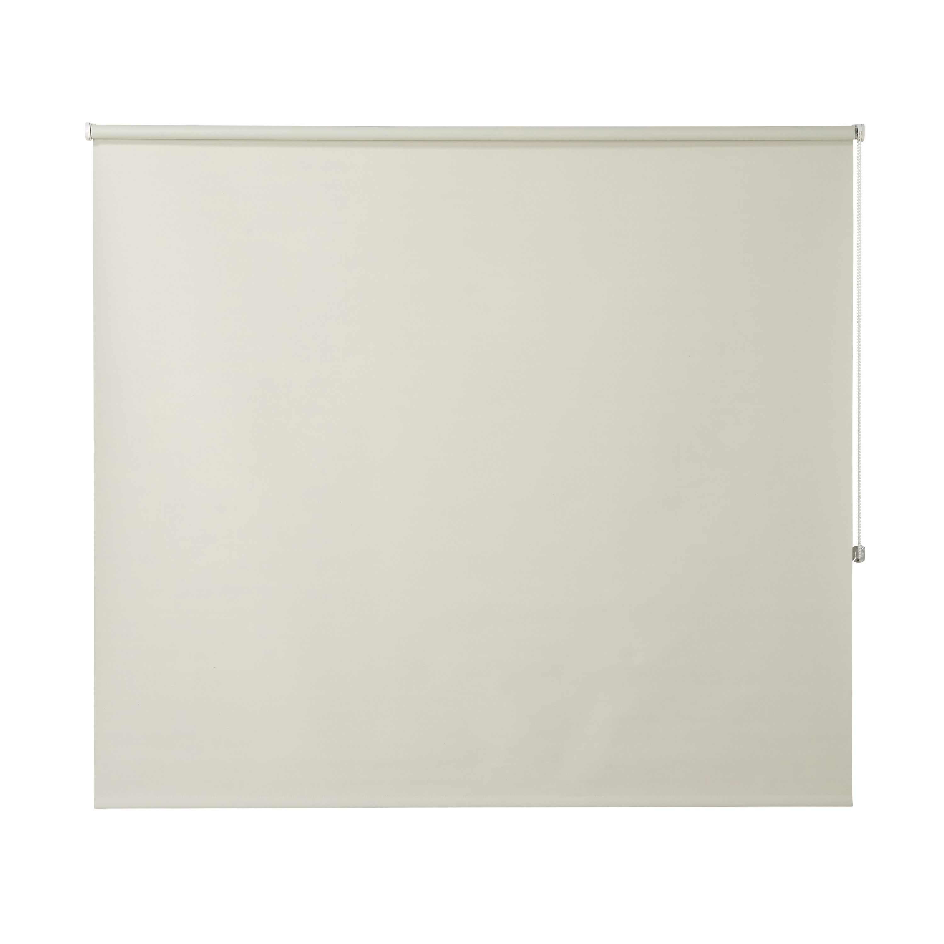 Boreas Corded Ivory Plain Blackout Roller blind (W)160cm (L)180cm