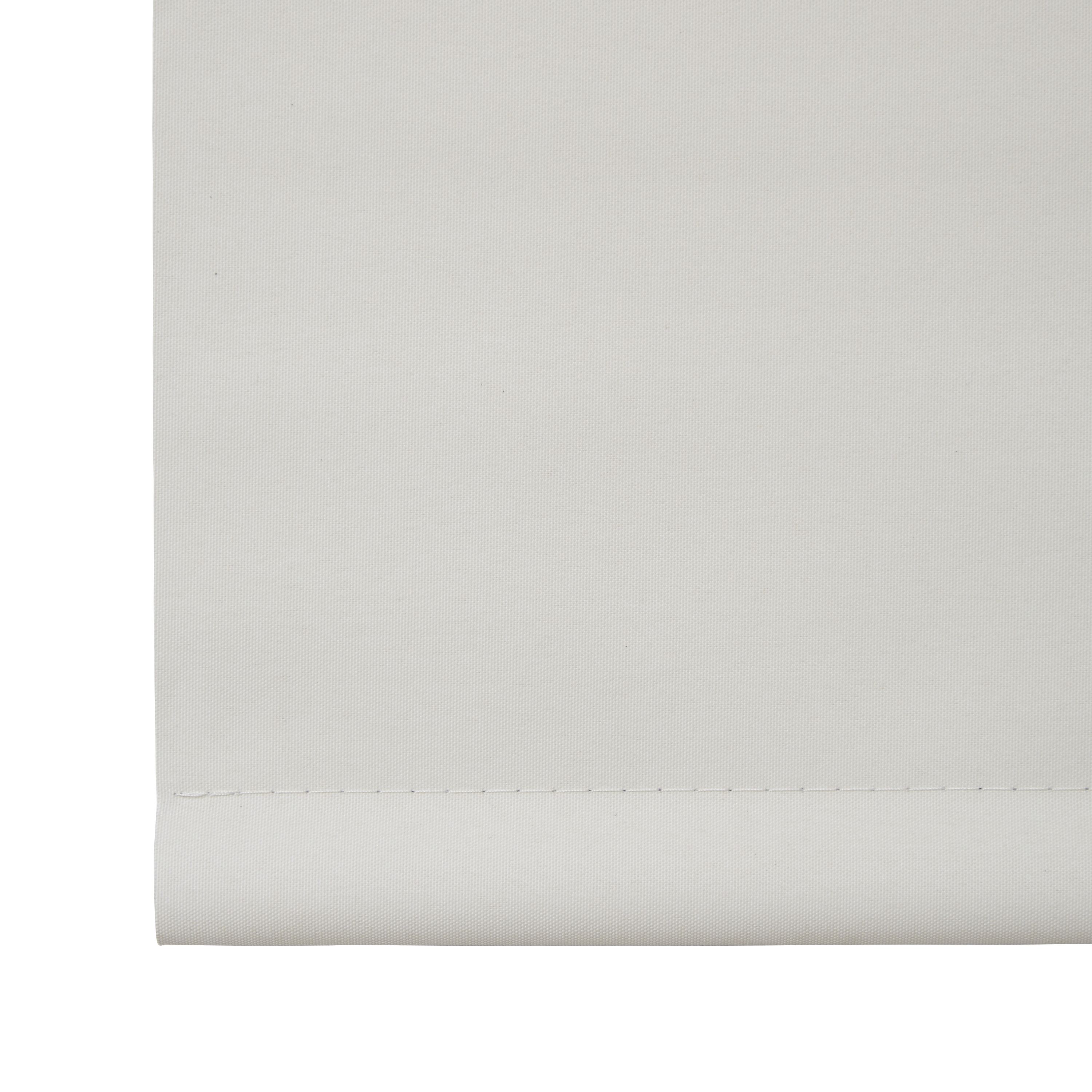 Boreas Corded Ivory Plain Blackout Roller blind (W)160cm (L)180cm
