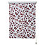 Boreas Corded Ivory & red Foliage Blackout Roller Blind (W)60cm (L)195cm