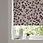 Boreas Corded Ivory & red Foliage Blackout Roller Blind (W)90cm (L)195cm