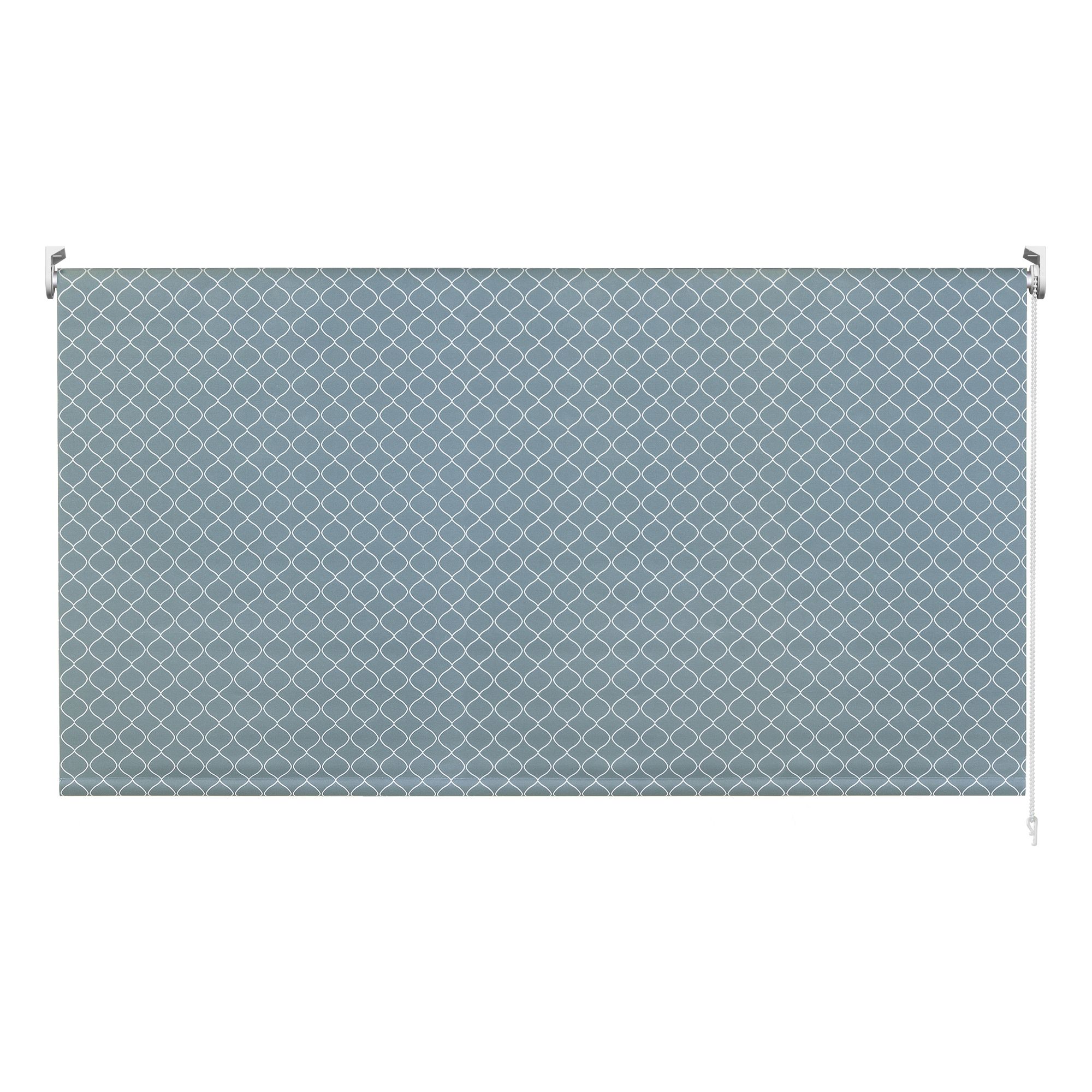 Boreas Corded Light blue Diamond Blackout Roller blind (W)180cm (L)180cm