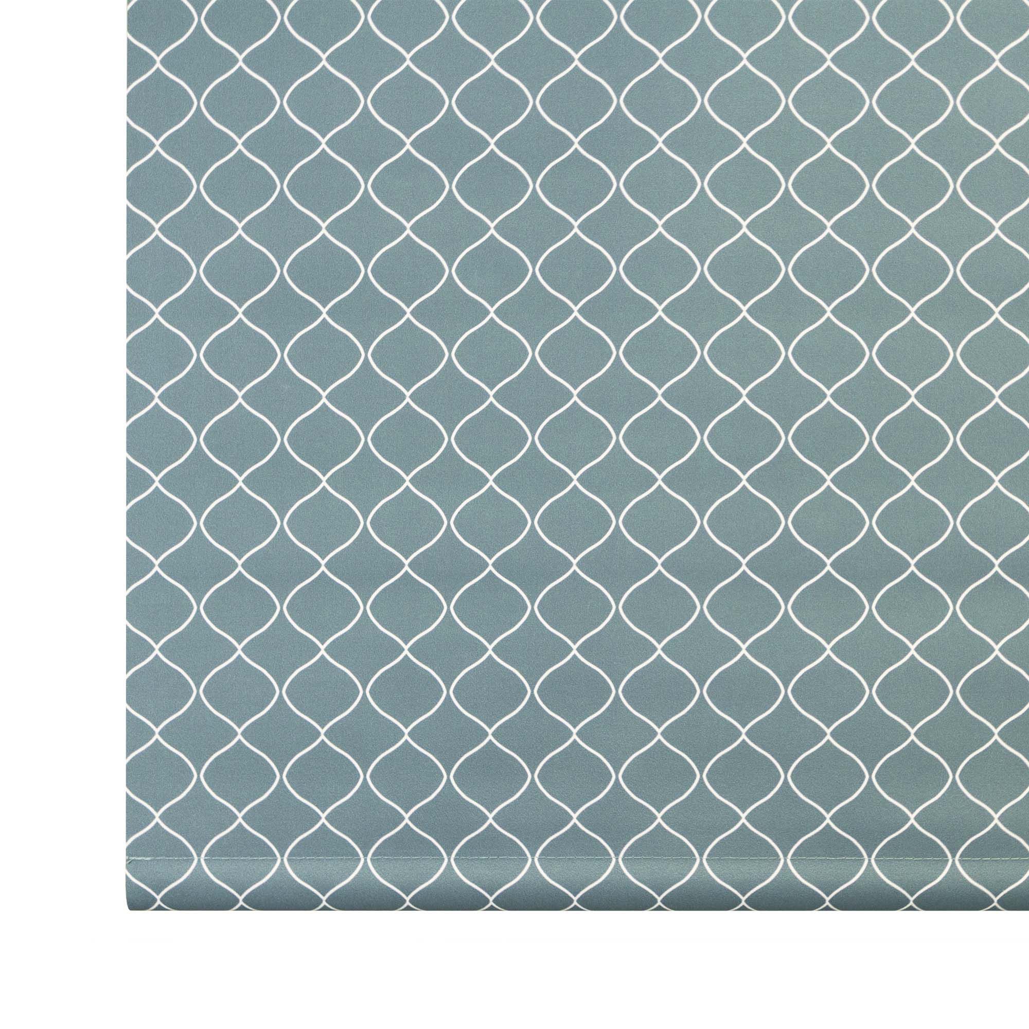 Boreas Corded Light blue Diamond Blackout Roller blind (W)60cm (L)180cm