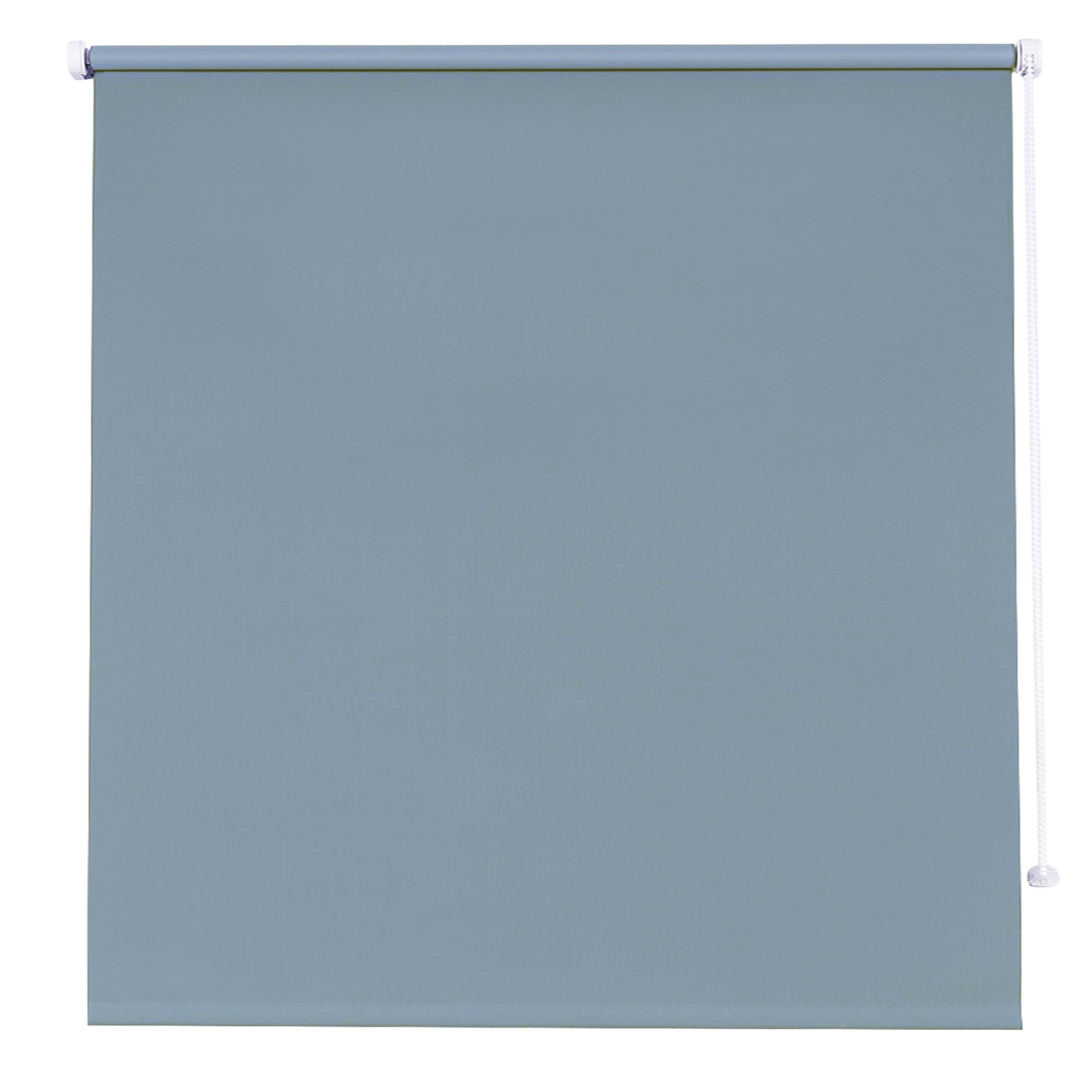 Boreas Corded Light blue Plain Blackout Roller blind (W)120cm (L)180cm